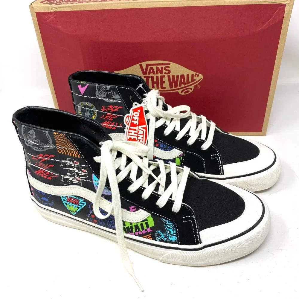 VANS 🔥SALE🔥 Sk8-Hi 138 Decon Sneakers V66 Black Multi High Top Men VN0A3MV1W95 - Picture 5 of 8